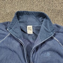 The North Face Pullover Sweatshirt Mens Sz L 1/4 Zip Blue Comfort Long Sleeve