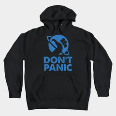 “Don’t Panic” Unisex Graphic Loose Fit Casual Daily Streetwear Pullover Hoodie