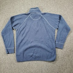 The North Face Pullover Sweatshirt Mens Sz L 1/4 Zip Blue Comfort Long Sleeve