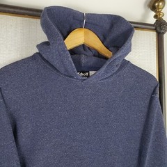 SCHOTT NYC Size Medium Mens Made in USA Hoodie Pullover Cotton Poly Blend Blue