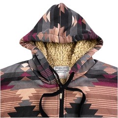 Big Ball Sports Hoodie Adult Medium Sherpa Lined Aztec Southwestern Full Zip