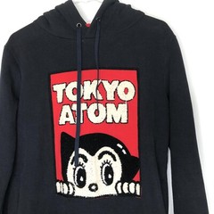 Tokyo Atom Hoodie Astro Boy Tezuka Production Carpet Patch Mens Small Black