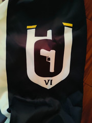 Rainbow 6 Ubisoft – Black and White Splatter Hoodie – Men’s Medium