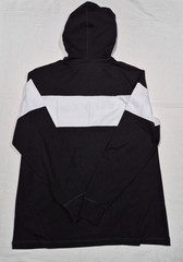 Kenneth Cole New York Long Sleeve Hoodie Shirt –Black White Core Spring