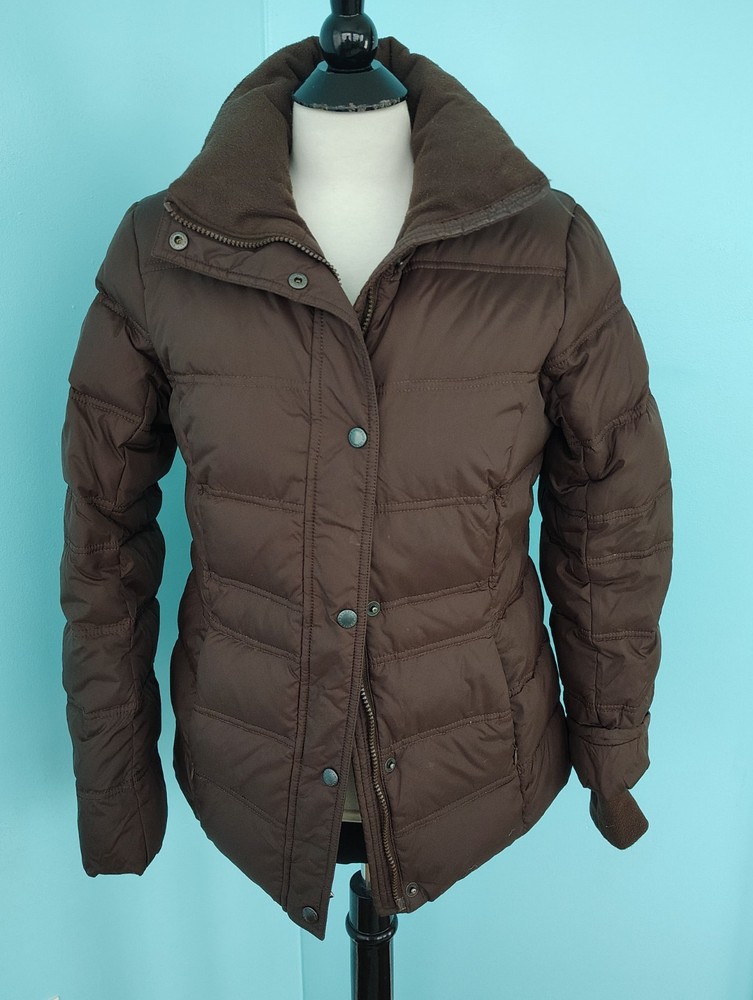 $5 SALE Lands’ End Women’s Brown Puffer Zip Up Jacket Winter Size: Small (6-8)
