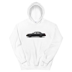 Unisex Heavy Blend Hoodie Crown Vic Police Interceptor Unmarked White