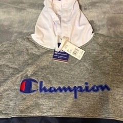 Champion Mens Colorblock Hoodie Navy Grey White Embroidered Logo XLT Tall NEW