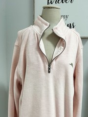 Tommy Bahama Tobago Bay Half-Zip Pullover Sweatshirt in Pink