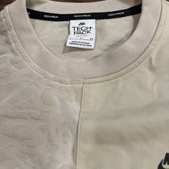 Nike Sportswear Dri-FIT ADV Tech Pack Crew Neck Textured Sweatshirt Beige Small
