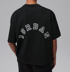 *NEW* Men NIKE Jordan Oversized T-Shirt BLACK / WHITE (IQ2150 010) 👍