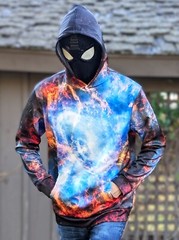 AMIALA Universe Crab Nebula Hooded Sweatshirt, 3D Unisex Hoodies S M L XL 2XL