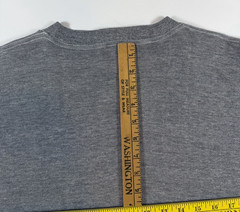 Mens M Gold Tag Russell Sweatshirt Crewneck Cotton Rayon Boxy Vintage Blank Gray