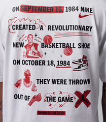 *NEW* Men NIKE AIR JORDAN Brooklyn “Banned” T-Shirts WHITE (IR2121 100) 👍