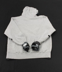 Reps Over Rest Weight Lifting Hoodie Wrist Straps Built In Gray Men’s Large