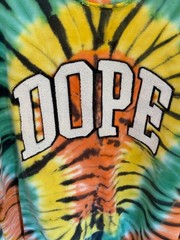 DOPE Kaleidoscope L Tie Dye Crewneck Cotton Sweatshirt Colorful Dopamine Hippie