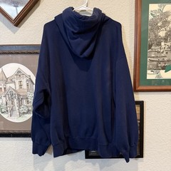 Vintage AND1 RARE Basketball Sports Hoodie Size XL Navy Blue Retro Designer Y2K