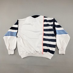 Vintage 80s HEAD Ski Retro Colorblock Collared 1/4 Button Henley Sweatshirt M