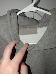 Fear Of God Essentials Relaxed Hoodie Mens Size L Dark Oatmeal Gray Oversized