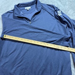 Peter Millar Pullover Mens Medium Blue Stretch Perth Performance Golf