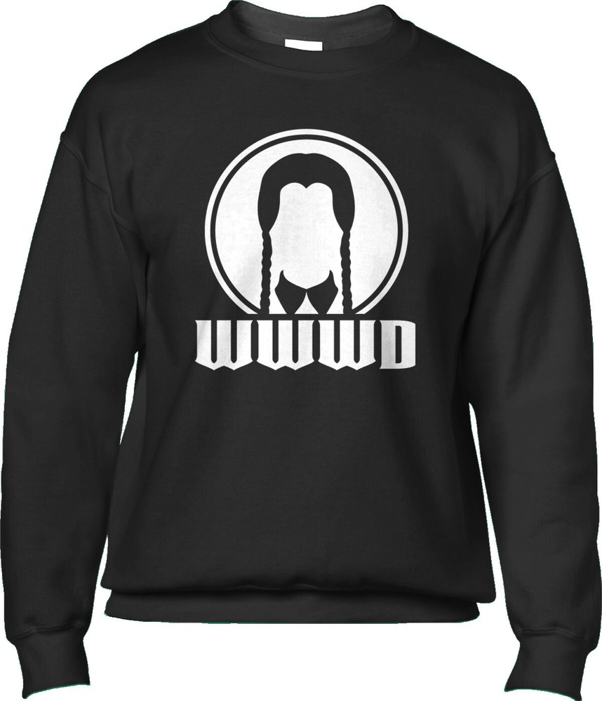 WWWD Halloween Goth Funny Horror Supernatural Comedy Horror Fan Mens Sweatshirt