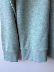 H&M Mens Zip Up Hoodie Hooded Jacket Sage Green Lightweight 2 Pockets Size Small