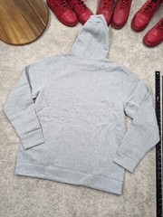 $55 Under Armour Hoodie Mens Small Gray Loose Hustle Fleece Center Logo NWT