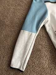 Nike Sportswear Tech Fleece Hoodie Cerulean Blue/White/Grey Mens XL CU4489-424