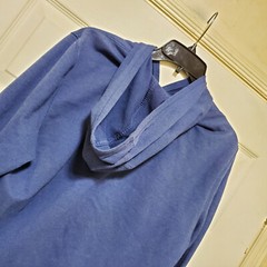 John Varvatos Hoodie Mens Medium Blue Jumper Minimalist Sweater Leisure Active