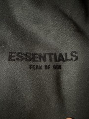 Essentials Fear of God Men’s Black Hoodie M Fleece Pullover Logo Pockets