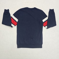 NFL New England Patriots Sweatshirt G-III Navy Blue Red White Stripe Mens Small