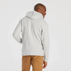 NEW Mens LIFE IS GOOD Solid Simply True Fleece Zip Hoodie Light Heather Gray XL