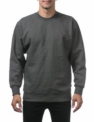 PRO CLUB MEN’S 9 oz FLEECE CREWNECK PULLOVER SWEATER (S-5XL)