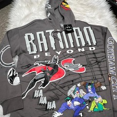 DC COMICS BATMAN BEYOND MENS HOODIE TERRY MCGINNIS, GOTHAM CITY, JOKER BOXLUNCH