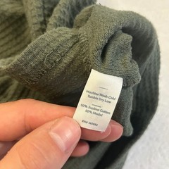 Marine Layer Hoodie Waffle Knit Sz XXL Olive Green Supima Cotton Modal Pullover