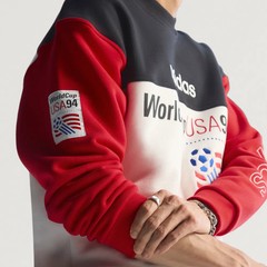 adidas Men’s Graphic Football Sweatshirt Black / Cloud White/ Red