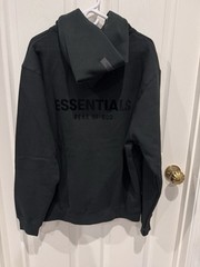 Fear of God Essentials Stretch Limo Black Mens Hoodie size M