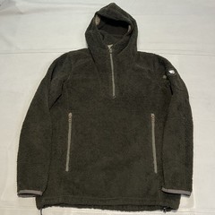 Kuhl Synkro Hoodie Sherpa Fleece 1/4 Zip Pullover Olive Outdoor Hike Men-S-3671