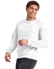 Hanes Crewneck Sweatshirt Tri-Blend French Terry Long Sleeve V Notch Men’s S-2XL