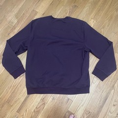 Van Heusen Flex Men’s XL Crewneck Sweatshirt Plum Purple Long Sleeve Pullover