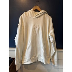 Adidas | 100% Cotton Ivory All Season French Terry Hoodie | Size Medium