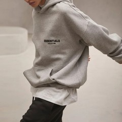 Essentials Hoodie ‘Dark Oatmeal’ Loose Drop Shoulder Fall Winter 100% AUTHENTIC