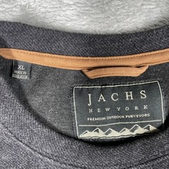 JACHS New York Sweatshirt Mens XL Charcoal Gray Crewneck Pullover Heather Knit