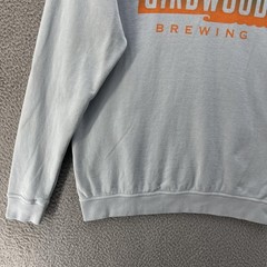 Farm Fresh Girdwood Brewing Sweatshirt Men Small Grey Organic Cotton Sustainable