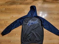 InPlay LUND BOATS Fishing Hoodie Sweatshirt Sz Large Microfiber Fleece Athletic