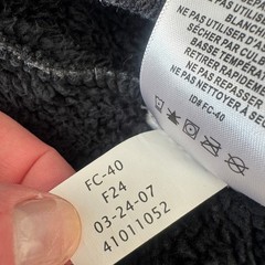 Rugged Elements Mens Fleece Lined Hoodie Charcoal Gray Full Zip Jacket Size M