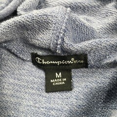 Champion Elite Mens Hoodie Sweatshirt Sz M Blue Pullover Long Sleeve Drawstring