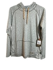 Howler Bros Loggerhead Hoodie Men Small Pacific Grey Deluge Camo Lightweight $69