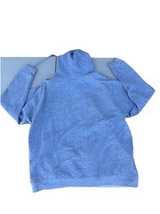 Men’s M Blue Fleece Full Zip Hooded Hoodie Long Sleeve Pockets
