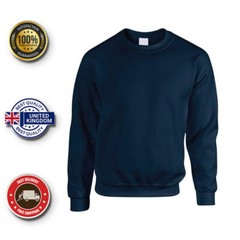 Mens Sweatshirt Heavy Blend Crew Neck Plain Jumper Pullover Casual High Quality