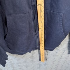 Nike Full Zip Sweater Mens XXL Navy Blue Hoodie 100% Cotton